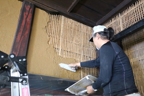 最勝院護摩堂土壁再生工事現場見学会
